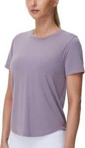 Camiseta Deportiva de Yoga para Mujer, Diseño Holgado, Cuello Redondo, para Gimnasio, Fitness, Tejido Transpirable - Product Image 3