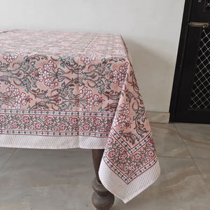 Hermoso bloque de mano impreso mantel de algodón puro hermoso azul indio granja boda decorativa cubierta de mesa hecha a mano - Product Image 1