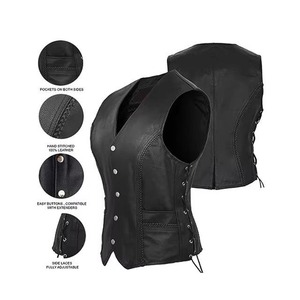 Chaleco de Cuero para Mujer, Nueva Edición, Alta Calidad, Precio Bajo, Nuevo Diseño, Según Demanda del Cliente - Product Image 5