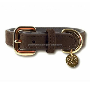 Collier de chien en cuir véritable, de haute qualité, réglable, personnalisé, de luxe, imperméable, avec quincaillerie en alliage - Product Image 2