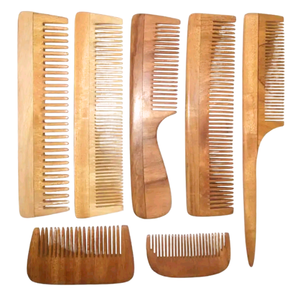Peigne de poche en bois de Neem à parfum naturel avec boîte cadeau et gravure laser personnalisée pour le massage des cheveux et du cuir chevelu - Product Image 4