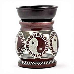 Difusor de Aceite Aromático de Piedra Jabonera (4 Pulgadas) – Quemador Artesanal de Mármol y Piedra Jabonera - Product Image 2