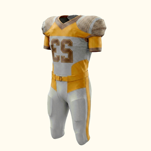 Uniforme de football américain de haute qualité OEM, 100 % polyester, couleur unie, pour hommes - Product Image 5