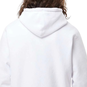 <b>Mens</b> Heavyweight Cross-Grain Hoodie <b>White</b> Color Premium Cotton Fleece Pullover <b>Sweatshirt</b> Custom Logo OEM ODM Casual Winter Wear - Product Image 4