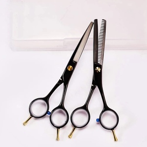 Ciseaux professionnels durables pour la coupe des cheveux, en acier inoxydable, 28 dents, pour droitiers, manche long en plastique, usage en salon - Product Image 3