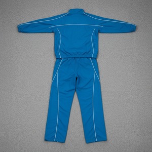 Survêtements coupe-vent en nylon de qualité supérieure 2026, ensemble 2 pièces, avec logo personnalisé et passepoil, tenues de sport unies pour hommes - Product Image 5