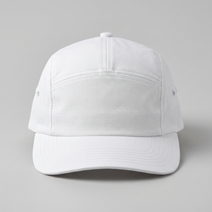 Gorra Deportiva Blanca de 5 Paneles, de Nailon, Transpirable, Impermeable y Ajustable, para Correr, Viajes y Actividades al Aire Libre - Product Image 1