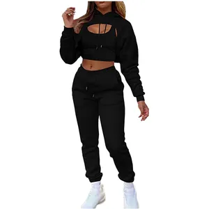 Women's Customized Lightweight Winter Solid <b>Knee</b>-Length Tracksuit for Streetwear and Casual Wear - Product Image 5