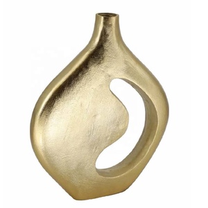 Jarrón de Flores Moderno de Aluminio Estilo Europeo, Hecho a Mano, 27 cm, Jarrón de Mesa para Decoración de Hogar, Oficina y Sala de Estar - Product Image 4