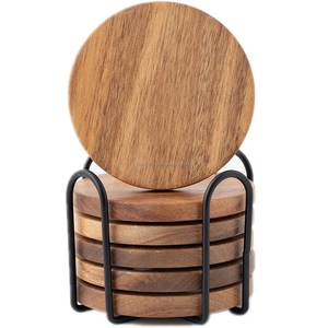 Handmade High Quality Wood <b>Table</b> <b>Mat</b> Eco-friendly <b>Wooden</b> Drink Coasters Quality <b>Wooden</b> Coaster <b>Table</b> Decor - Product Image 6