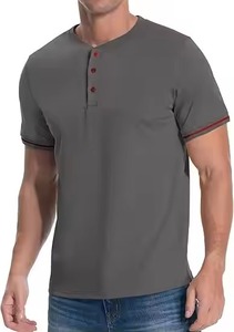 เสื้อยืดแขนสั้นทรงหลวมสำหรับผู้ชาย ผ้าคอตตอน 100% ทออย่างดี ไม่เป็นขุย พร้อมโลโก้ด้านหน้า - Product Image 3