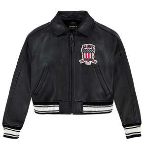 High Quality Custom Leather Avirex <b>Jackets</b> Spring Stand Hot Selling Streetwear Winter Waterproof Breathable Eco-Friendly OEM/ODM - Product Image 2