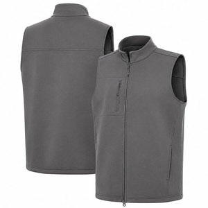 OEM Custom <b>Men's</b> Golf Vest Lightweight Windproof <b>Soft</b> <b>Shell</b> Sleeveless <b>Jacket</b> Plus Size Gilet for Outdoor Sports and Training - Product Image 4