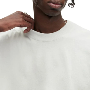 T-shirt d'été pour homme, manches longues, coupe ajustée, 100% coton, 200 grammes, grande taille - Product Image 3
