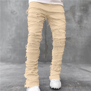 Pantalones Casuales de Lona Ligeros para Hombre, Diseño Moderno, Cierre de Botones, Hechos a Medida, Precio al por Mayor, MOQ Bajo, en Venta - Product Image 3
