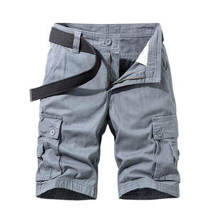 Shorts Cargo 2026 100% Coton pour Hommes avec Fermeture Éclair et Poches Cargo, Style Tendance, Impression de Logo Personnalisé, Service OEM - Product Image 2