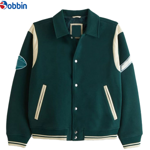 Chaqueta Varsity Unisex, Reversible, Deportiva, para Invierno, Baloncesto, Ecológica, Transpirable, con Bloques de Color, Cuello Camisero, Corte Regular - Product Image 6