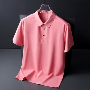 Camiseta Polo Personalizada Cómoda de Nailon y Elastano para Golf, Tenis y Equitación, Sin Costuras, Manga Corta, para Hombre, con Logotipo Personalizado - Product Image 5