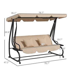 Sedia a dondolo da giardino per esterni, a forma di uovo, senza supporto, per patio, amaca, per il massimo comfort, non supportata, nessun rimborso o resi. - Product Image 2