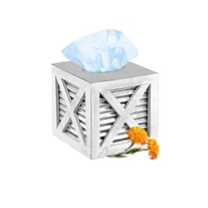 Boîte à mouchoirs rectangulaire en bois massif marron pour comptoirs de salle de bain, commodes, tables de nuit, salons et bureaux - Product Image 3