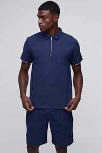 Camiseta Polo Premium de Manga Corta con Media Cremallera para Hombre, Mezcla de Algodón y Poliéster, Ropa Deportiva Casual, para Uso Diario en Verano - Product Image 3