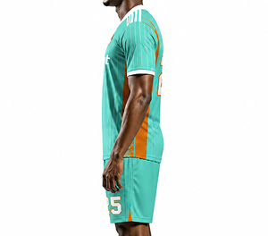 Professional Services Wholesale Premium Quality Custom Soccer Uniform Short Sleeves Breathable Quick Dry Fabric Unisex Adult - Product Image 4