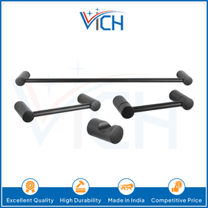 Premium 4 Piece Bathroom Hardware Accessories Set 24 Inch <b>Towel</b> <b>Bar</b> Rack Set Wall Mounted Bath Accessories Kit - Product Image 6
