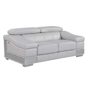 Italian Top grano in pelle Loveseat per soggiorno elegante e resistente del prodotto - Product Image 2