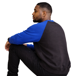 Sudadera de Chenilla Azul y Negra Phi Beta Sigma para Hombre, Tejido Premium, Ajuste Cómodo, Ropa Casual de Fraternidad Griega - Product Image 3