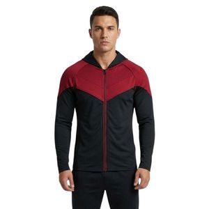 Custom Fitness Training <b>Hoodie</b> for Men Polyester Spandex Stretch Sportswear Pullover for <b>Running</b> and Gym Workouts - Product Image 6