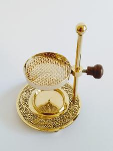 Lámpara de Perfume de Latón Pulido, Difusor de Aromaterapia, Quemador de Resina e Incienso con Copa Ajustable y Cruz para Aromatizar la Habitación - Product Image 2