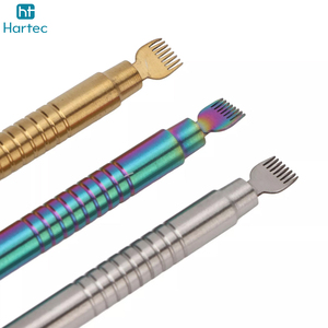 Herramienta Multifuncional de Acero Inoxidable para el Cuidado de la Belleza Personal, Herramienta para Levantar Pestañas con Punta, 3 Piezas, Separador de Pestañas, Herramienta para Teñir Pestañas con Peine - Product Image 3