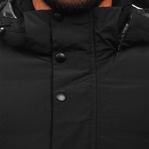 Chaqueta Acolchada Personalizada OEM Ultraligera, Reversible, Impermeable, Transpirable y Ecológica, con Capucha, Cuello con Capucha, Material de Lona Resistente al Viento para Hombre - Product Image 5