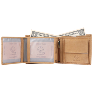 Portefeuille pour homme en cuir véritable fait main, best-seller, avec porte-monnaie et emplacements pour cartes, pour professionnels, en vente - Product Image 5