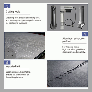 Pas Flatbed CNC แบบอัตโนมัติเต็มรูปแบบสติกเกอร์แบบม้วนตัดกระดาษกระดาน KT พล็อตเตอร์กราฟิกดิจิตอล - Product Image 3