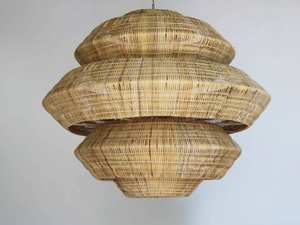 Natural Handmade Rattan Lampshade Eco-Friendly Luxury Customizable Modern Ceiling Light Shade Durable Lightweight Sustainable - Product Image 4