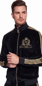 Men Velvet Zipper <b>Tracksuit</b> Casual Sportswear Heavyweight <b>Velour</b> Sweat Suit Set Jogging Suits Men's <b>Velour</b> Cotton <b>Tracksuit</b> Men - Product Image 4