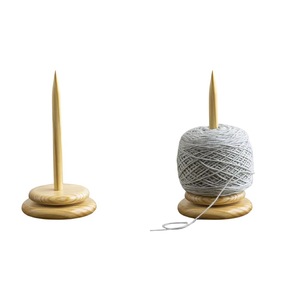 Wooden Yarn Holder Yarn Stand Rotating Ball Winder Knitting Crochet Thread Organizer <b>for</b> Handcrafts Use - Product Image 3