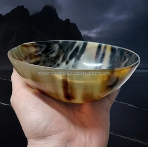 Premium Natural Buffalo Horn Bowl Handmade Eco Friendly <b>Kitchen</b> Serving Bowl <b>Decorative</b> Tableware Gift <b>Item</b> - Product Image 1
