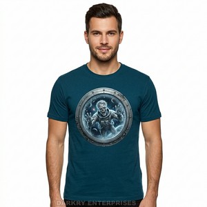 T-shirt personnalisé pour homme, imprimé graphique astronaute spatial, en coton, haut de gamme, streetwear, t-shirt pour homme, fabricant professionnel - Product Image 1