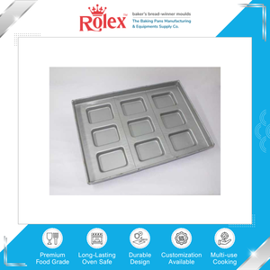 Global Exporter Selling Top Quality Non-Stick Coated Oven Safe and Washable Dishes Pans Aluminized Steel Square Burger Bun Tray - Product Image 2