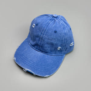 หมวกแก๊ปคุณพ่อแบบกำหนดเอง หมวกผ้าฝ้ายเนื้อนุ่ม สตรีทแวร์ลำลอง - Product Image 5