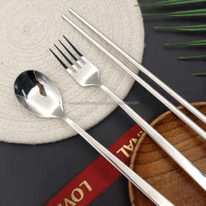 Juego de cucharas de cubiertos de acero inoxidable duradero para cenar, incluye té, sopa, café y cucharadita para bodas y otras ocasiones - Product Image 2
