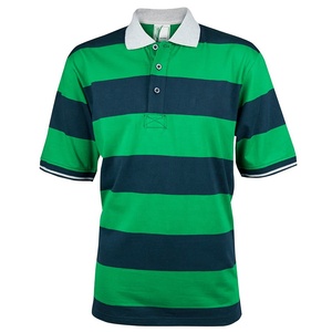 Polo de rugby pour homme, style polo, en coton, imprimé rugby, décontracté, respirant, avec logo frontal, manches courtes - Product Image 5
