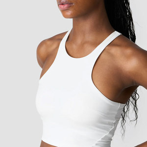 Conjunto Deportivo de Alta Calidad para Verano, Top Corto con Diseño de Sujetador, Sin Mangas, Ajustado al Cuerpo, para Entrenamiento al Aire Libre - Product Image 3