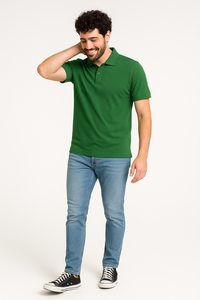 T-shirt respirant pour homme en micro-polyester DRY FIT 180g, manches courtes, tricoté, décontracté, pour le golf et le tennis, personnalisable avec logo - Product Image 1