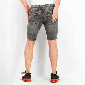 กางเกงยีนส์ขาสั้นสีพื้นสำหรับผู้ชาย สไตล์ไฮสตรีท ขายดีที่สุด คุณภาพสูง ราคาถูก รับสกรีนโลโก้ - Product Image 4