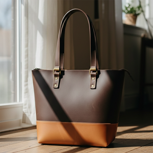 กระเป๋าถือผ้าแคนวาสคุณภาพสูงสำหรับผู้หญิง พร้อมหูหิ้วหนัง  กระเป๋าช้อปปิ้งพกพาสะดวก  และกระเป๋าผ้าแคนวาสปักโลโก้ มีจำหน่ายแล้ว - Product Image 3