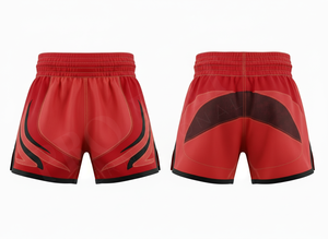 Shorts de Muay Thai personnalisés Pro Felt, équipement de boxe, combat, entraînement MMA, légers, confortables, logo brodé. - Product Image 3