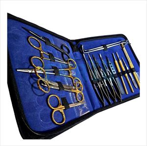 Nouvel Arrivage Kit d'Instruments de Chirurgie Mineure en Acier Doré : Porte-Aiguille, Ciseaux Metzenbaum, Ciseaux à Pansements, Manche de Scalpel - Product Image 6